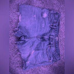 Distressed mini shorts